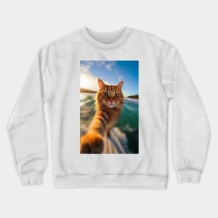 Cat, I Love Cats Crewneck Sweatshirt